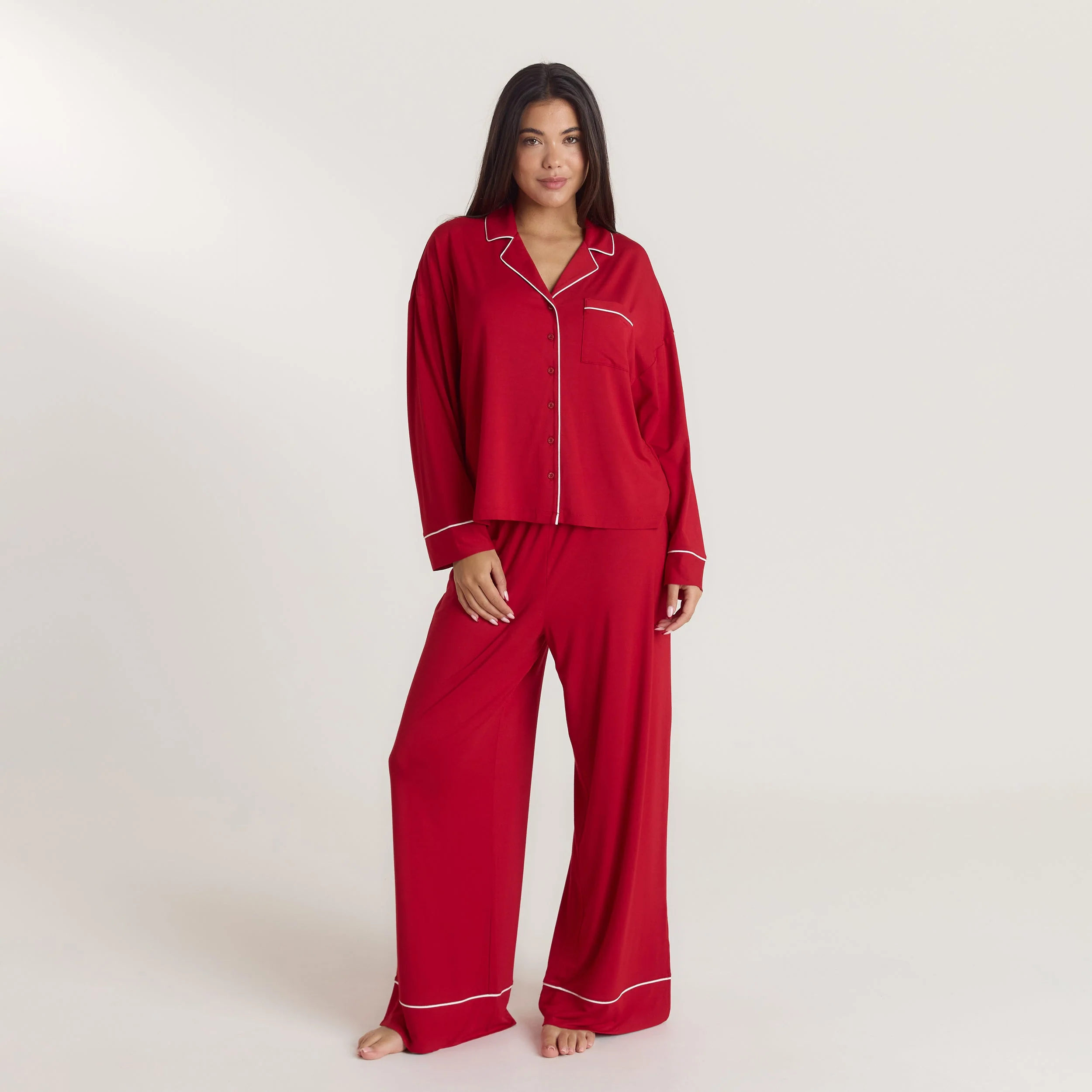 Alpine Dreams Pyjama Bottoms - Red - Image 4