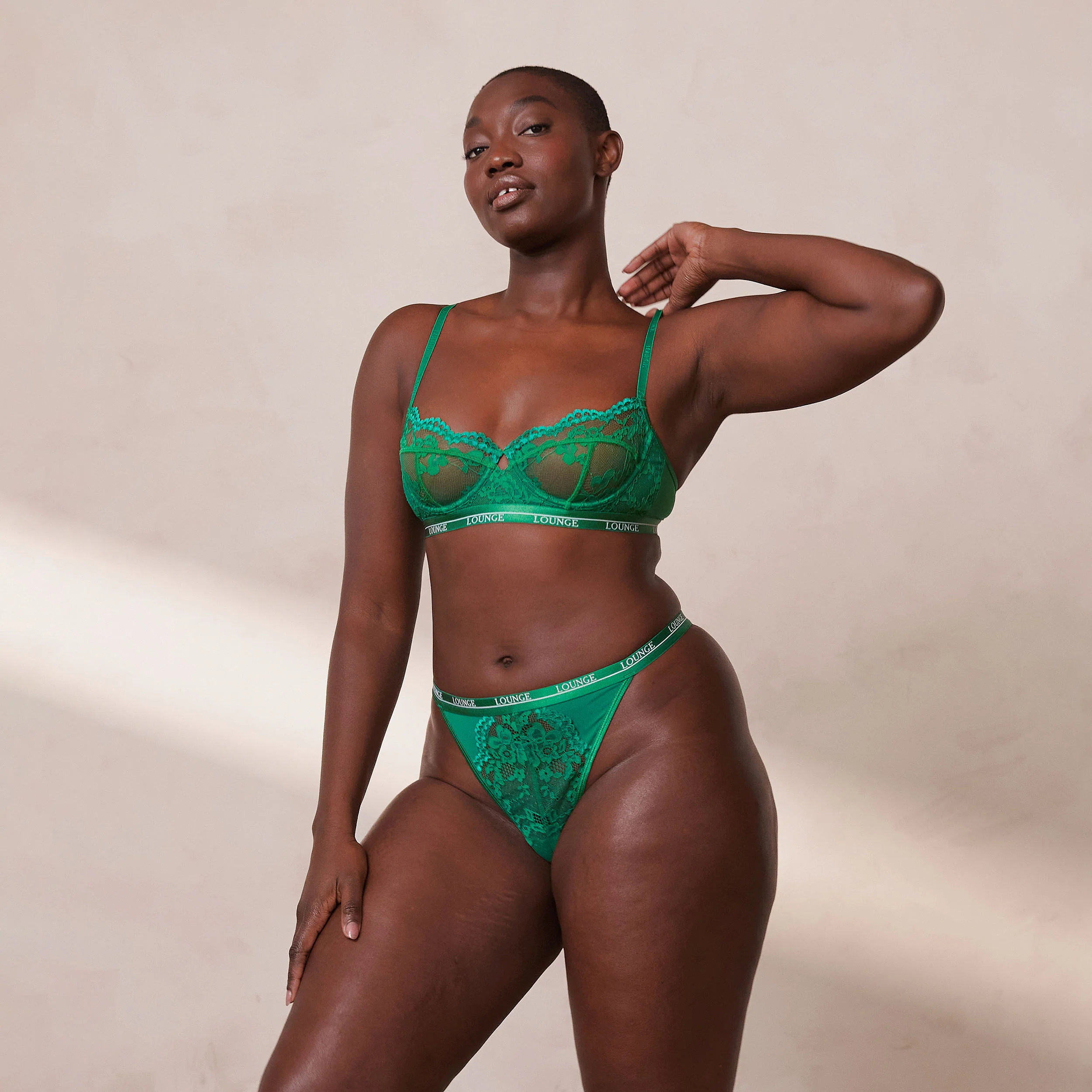 Blossom Balcony Bra - Emerald - Image 11