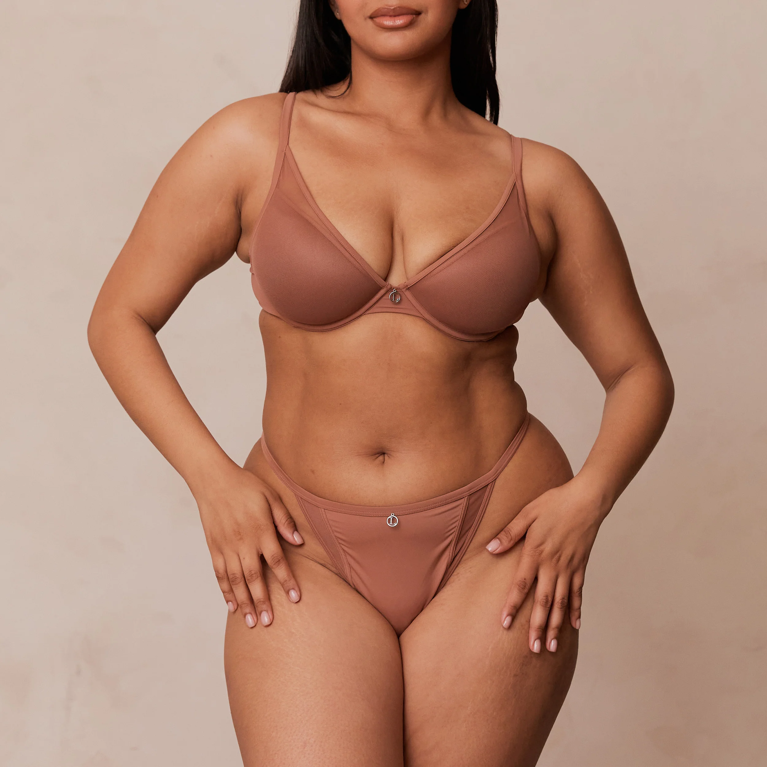 Classic Plunge T-shirt Bra - Mocha - Image 6