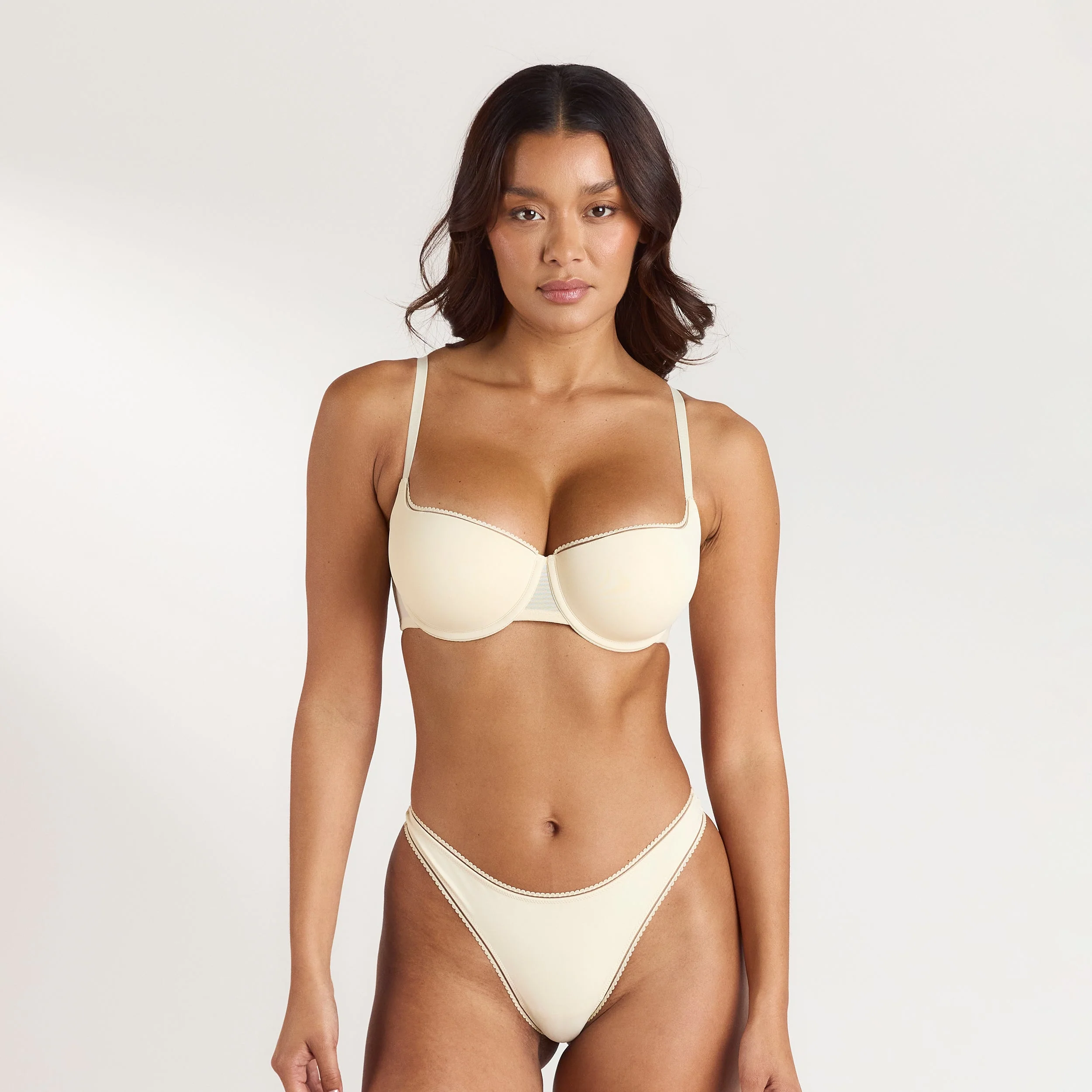 Comfort Extreme Push-Up Balconette Bra - Latte - Image 2