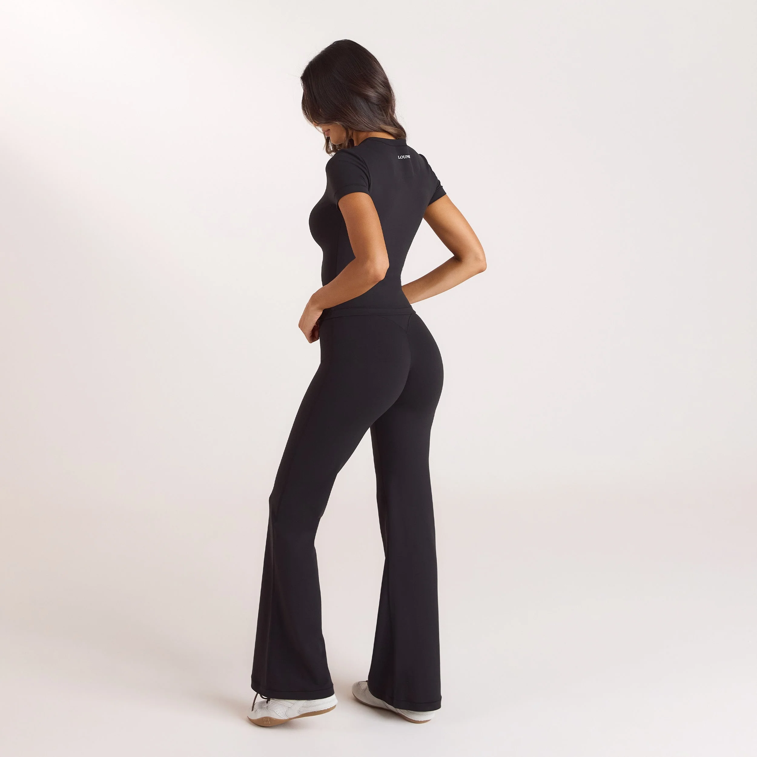 ContourSoft Flared Leggings - Black - Image 3