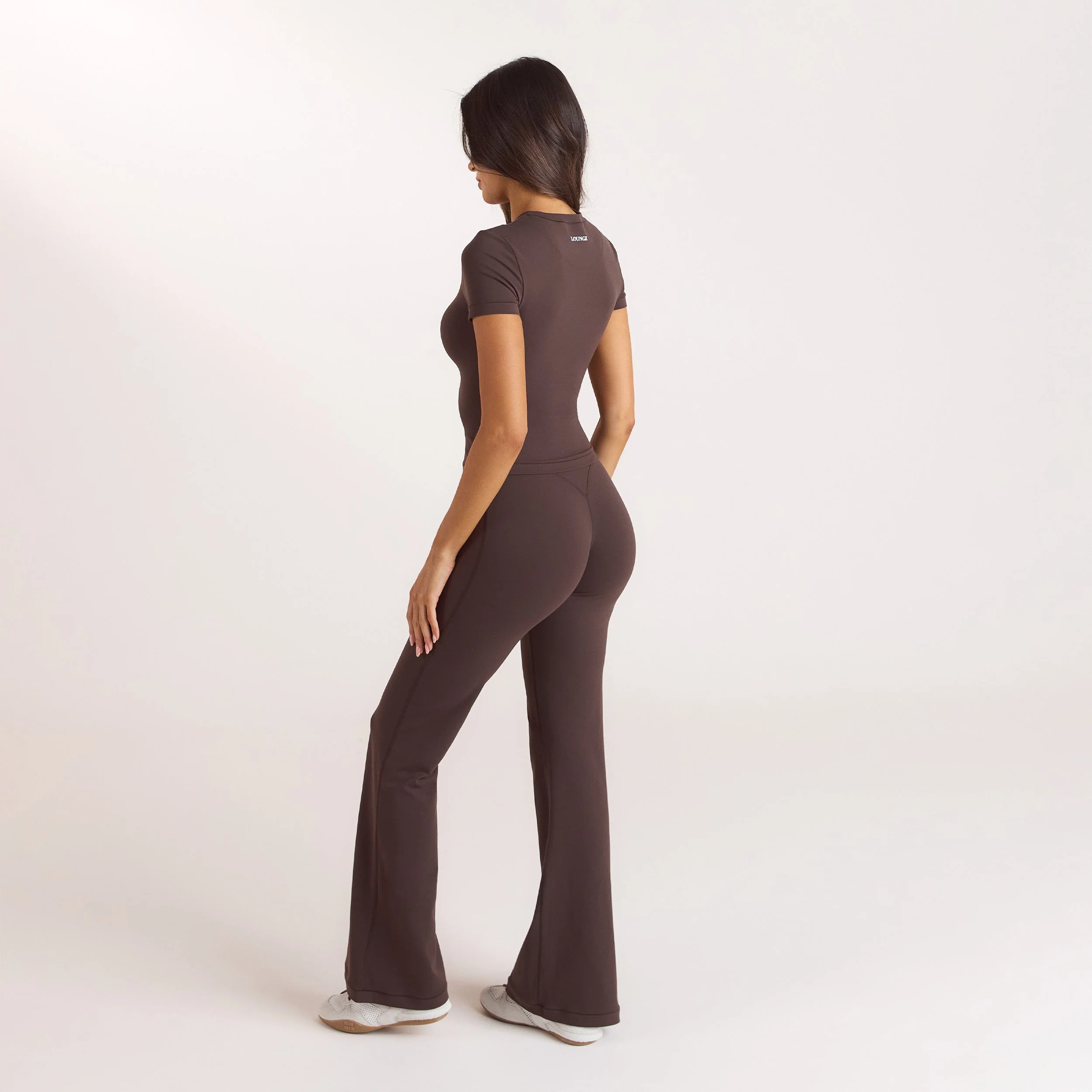 ContourSoft Flared Leggings - Dark Chocolate - Image 7