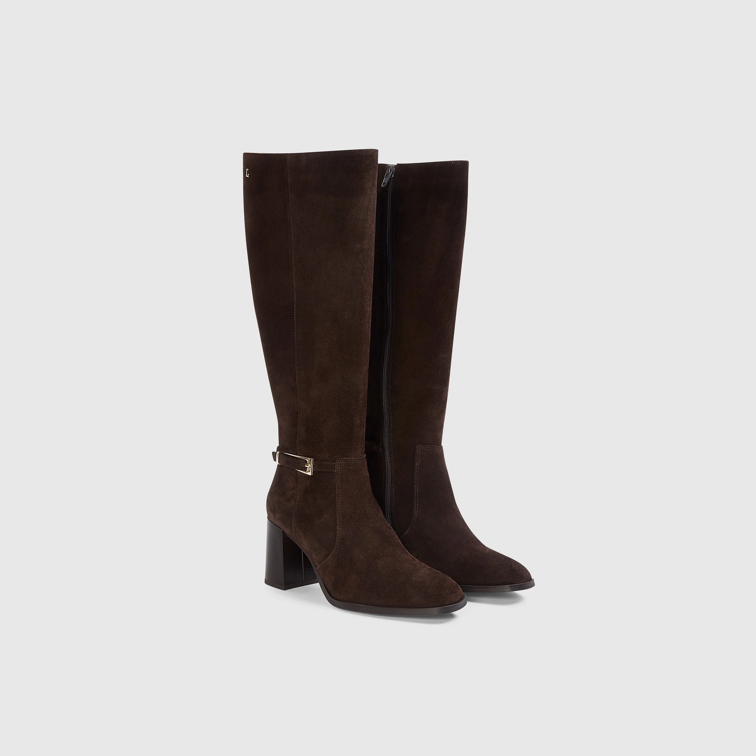 Ivy Knee-High Boots - Chocolate - Image 2