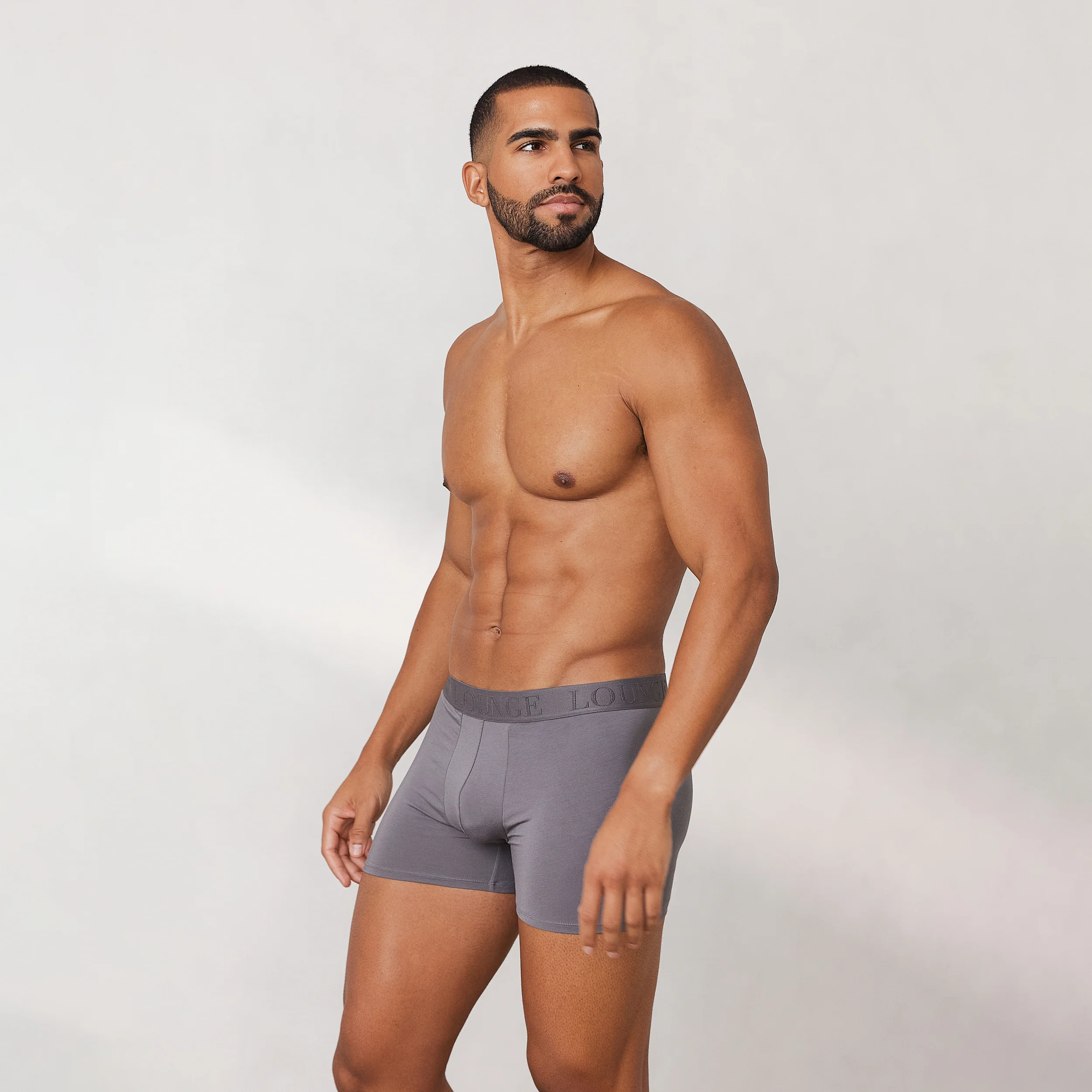 Men's Luxe Boxers (3-Pack) - Charcoal - Image 3