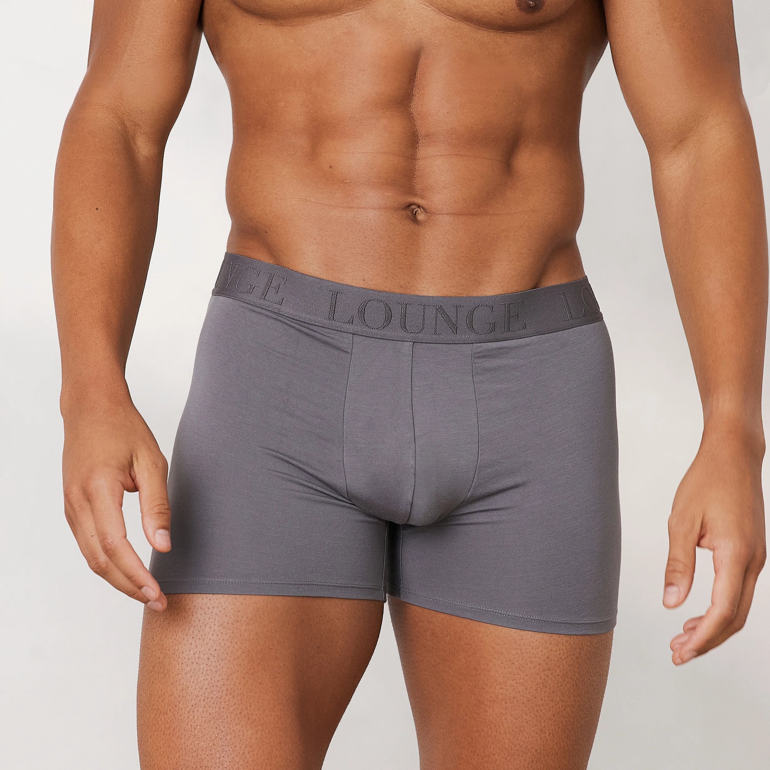 Men's Luxe Boxers (3-Pack) - Charcoal - Image 4