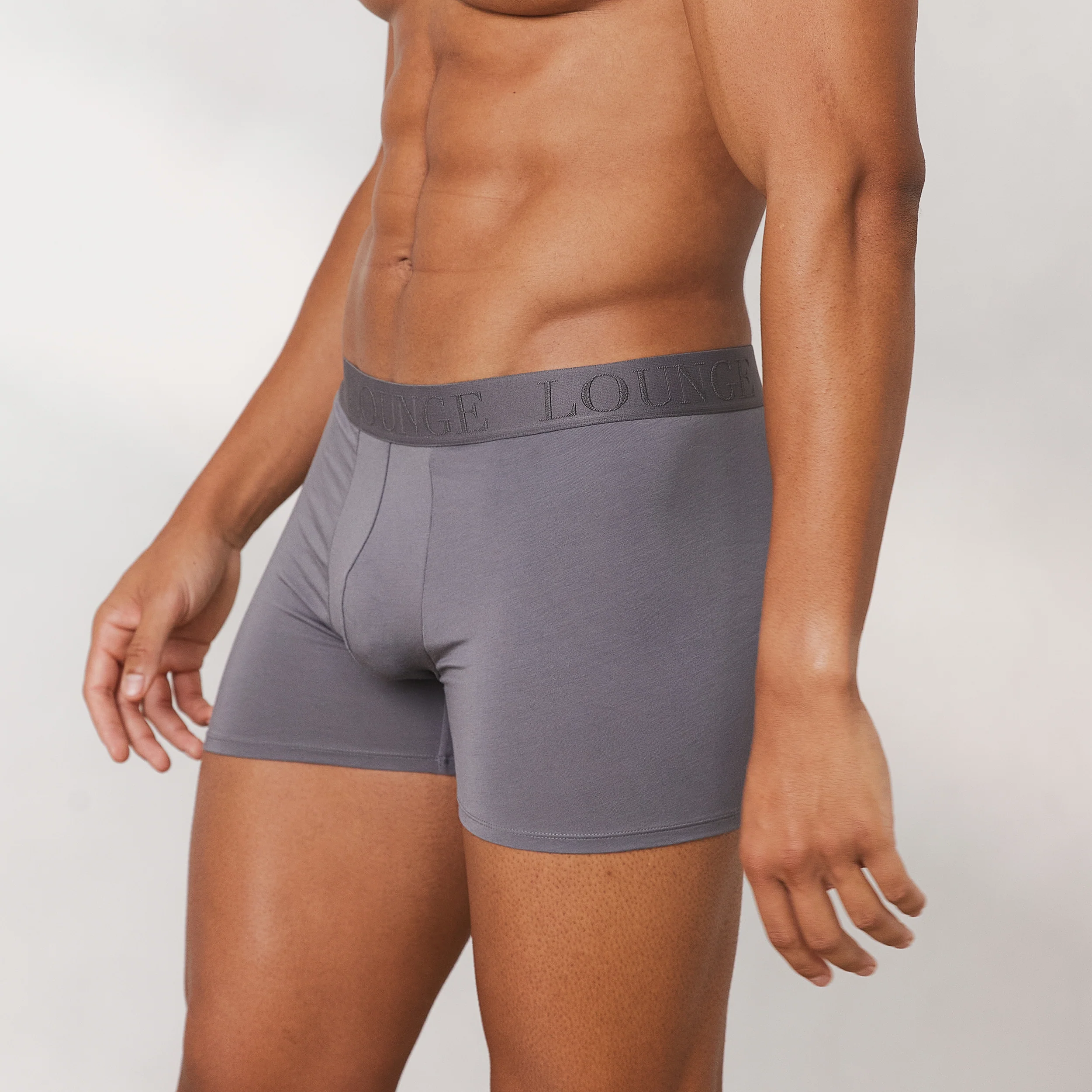 Men's Luxe Boxers (3-Pack) - Charcoal - Image 5