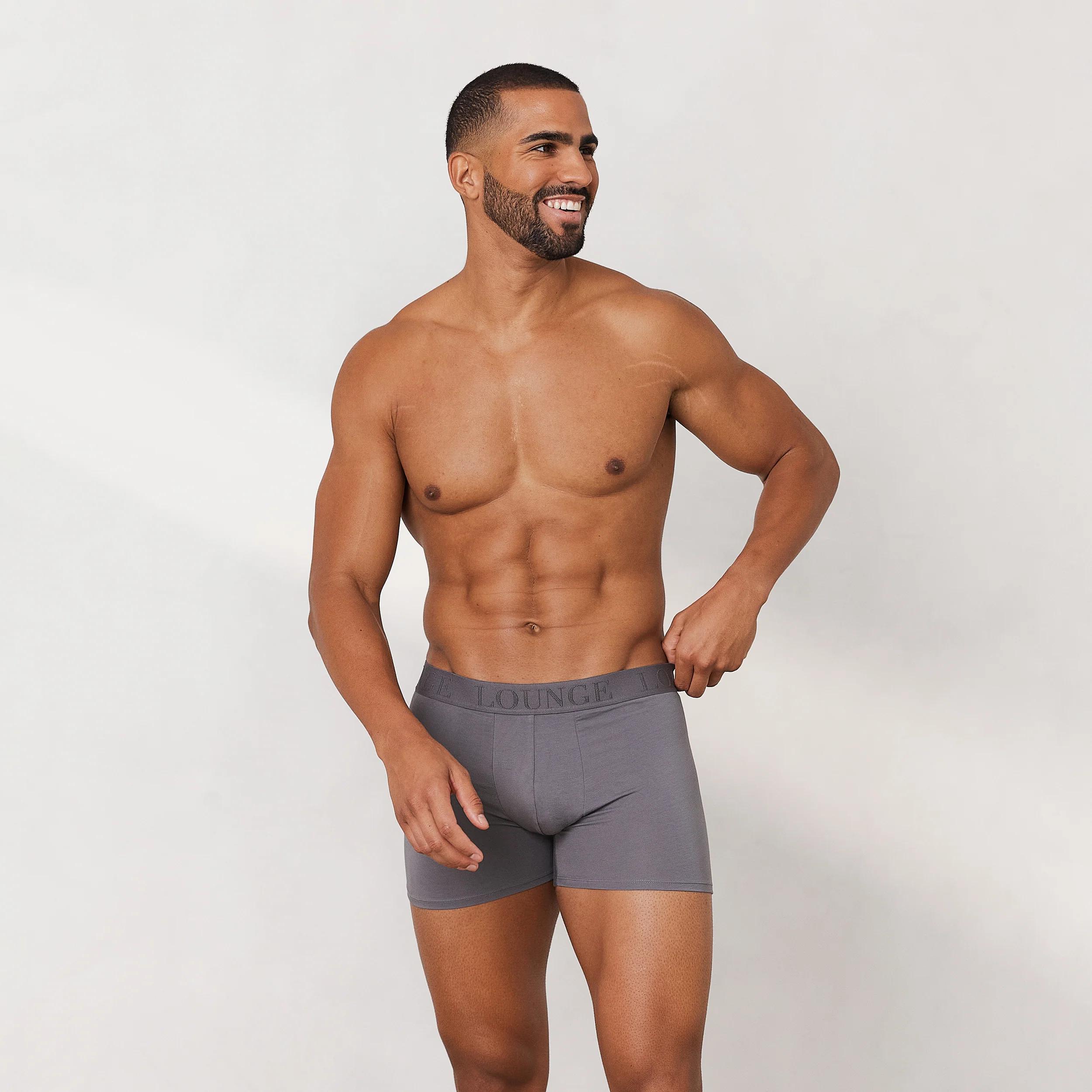 Men's Luxe Boxers (3-Pack) - Charcoal - Image 6