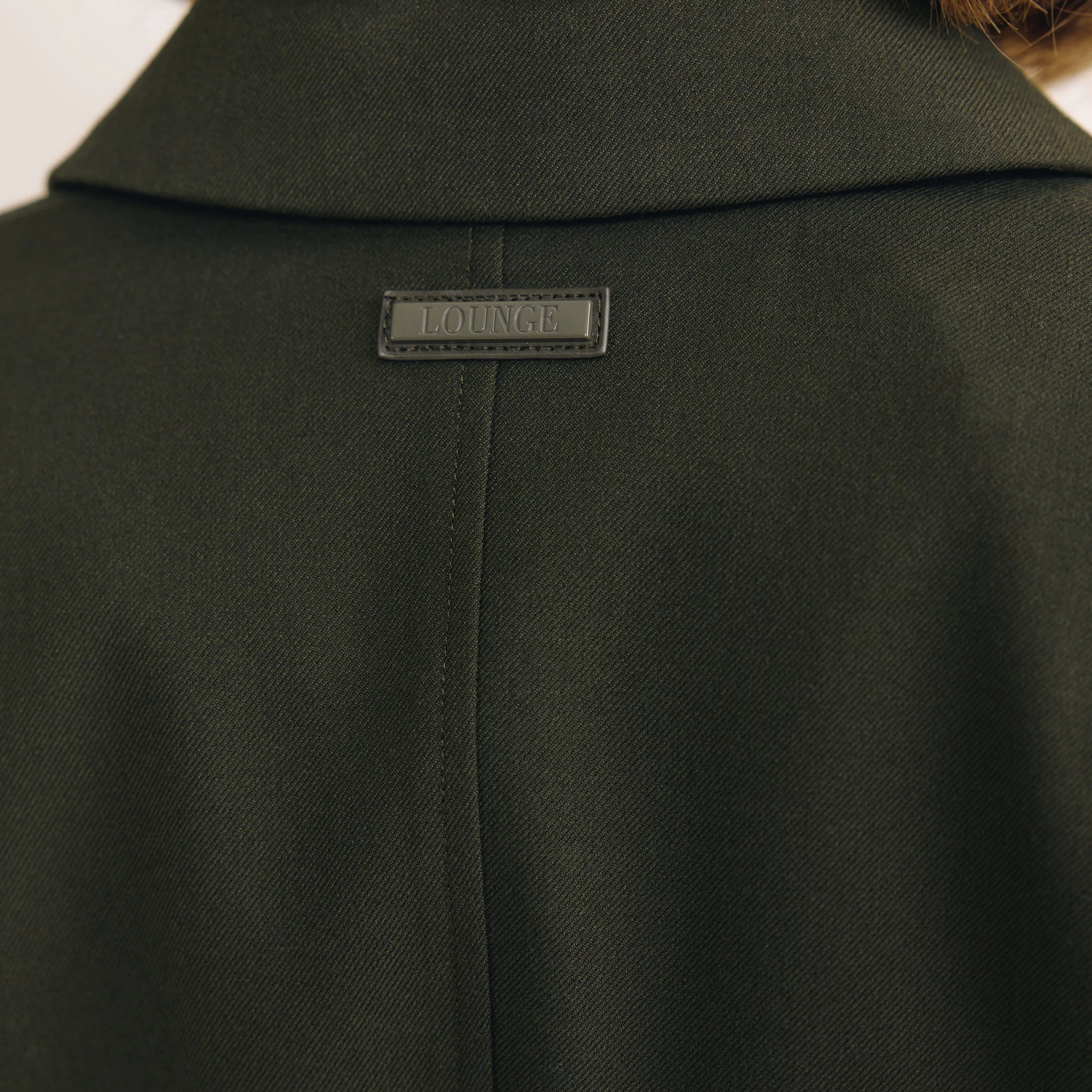 Seam Detail Fitted Blazer - Dark Green - Image 4