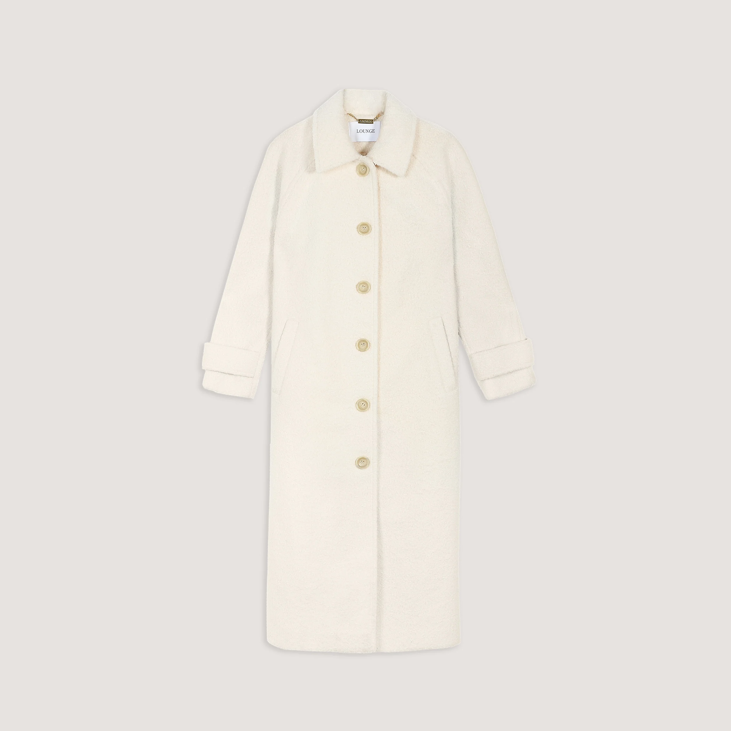 Shearling Coat - Cream - Image 7