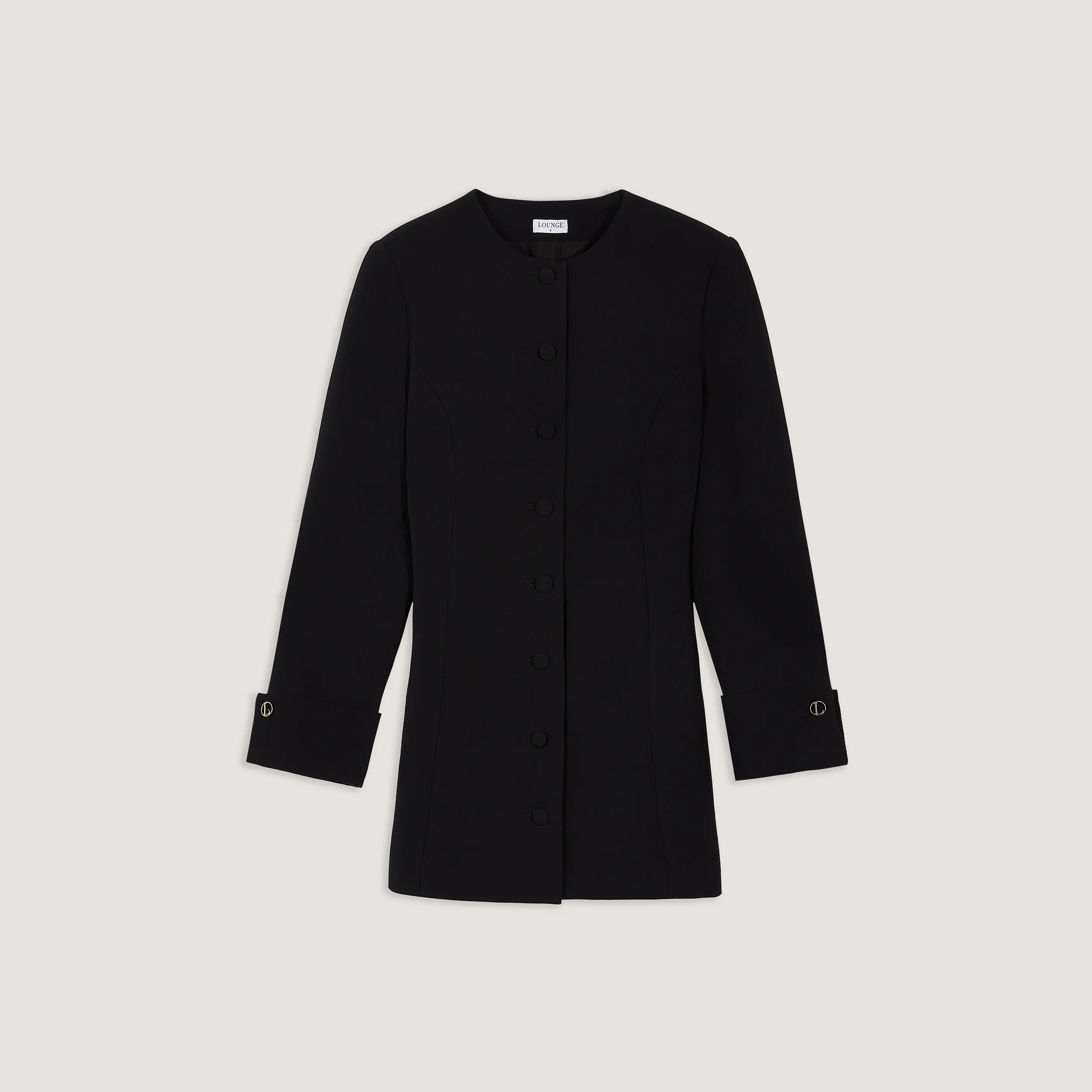 Structured Dress - Black - Image 7