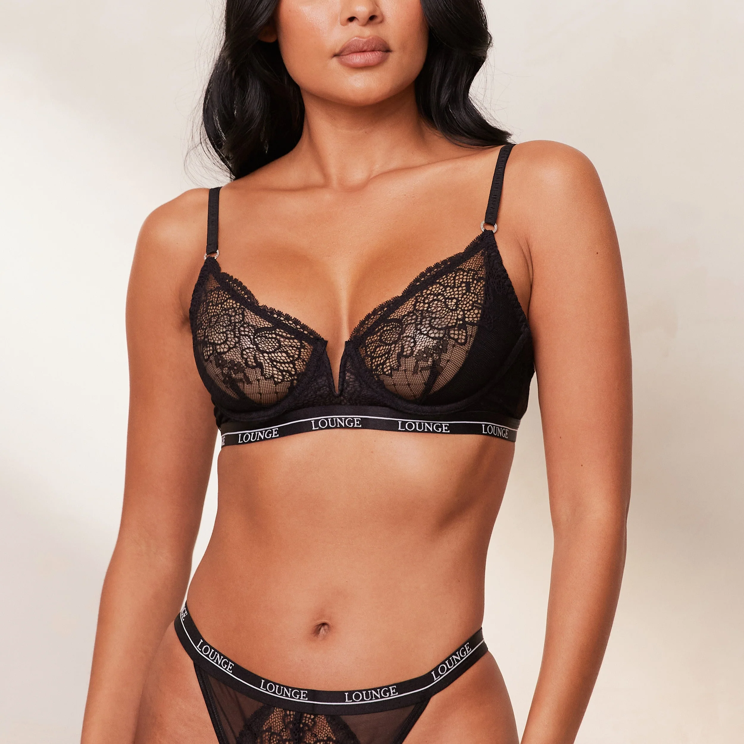 Royal Balcony Bra - Black - Image 4