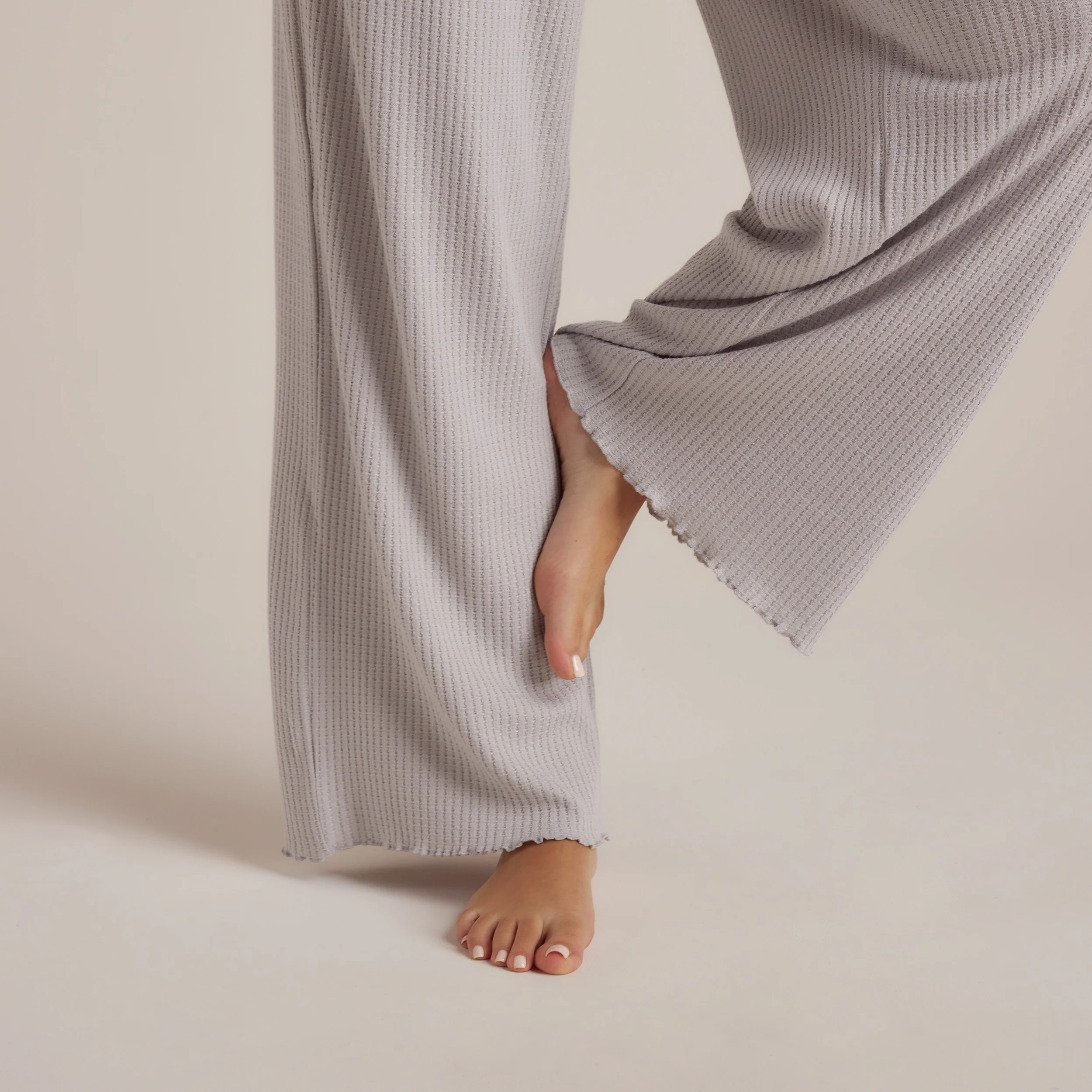 Soft Waffle Pyjama Bottoms - Frost - Image 6